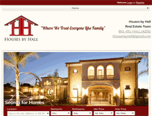 Tablet Screenshot of housesbyhall.com